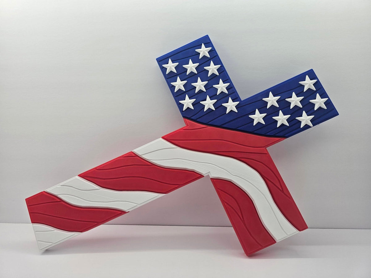 USA Flag Cross